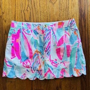 Woman's Lilly Pulitzer Colette Skort in Out to Sea size 2